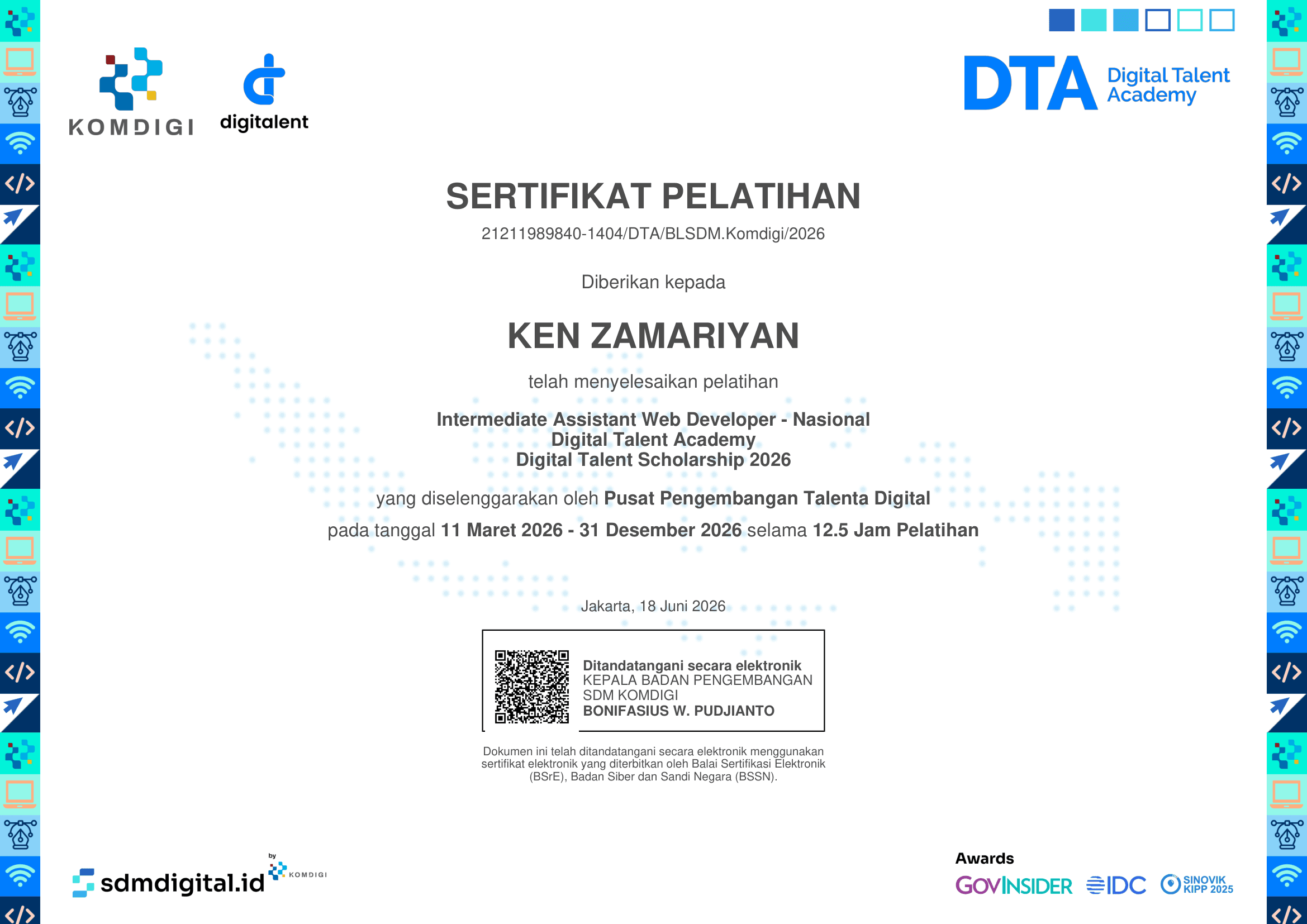 Intermediate Assistant Web Developer